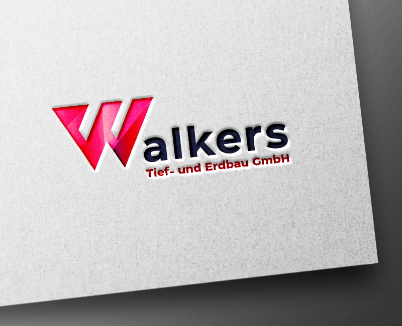 Walkers Bau Logogestaltung